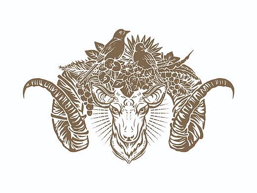 羊头威廉红酒logo
