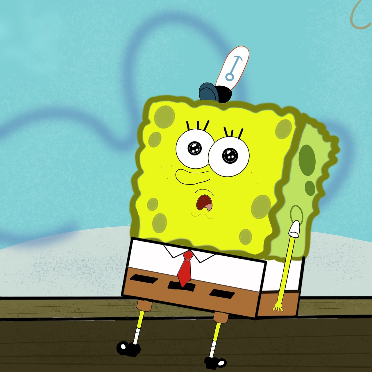 海绵宝宝插画|插画|游戏原画|陆的小世界 - 临摹作品 - 站酷 (zcool)