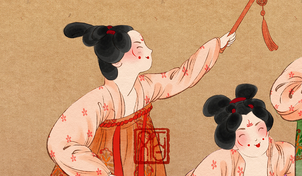 唐宫夜宴（图ZMjQyODkyNTgw） - 创作习作 - 站酷设计师百文BAIWEN原创素材 - 站酷ZCOOL