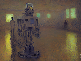 #AI创作实验室#机器人，太空，科技感，唯美