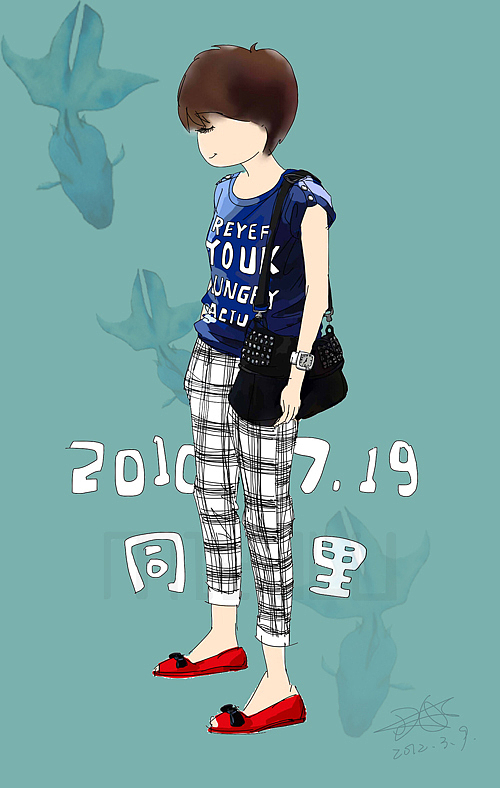 自画像~~（图ZNjAzMDMzMg==） - 创作习作 - 站酷设计师麦洛弥原创素材 - 站酷ZCOOL