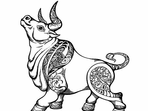 牛肉包装插画