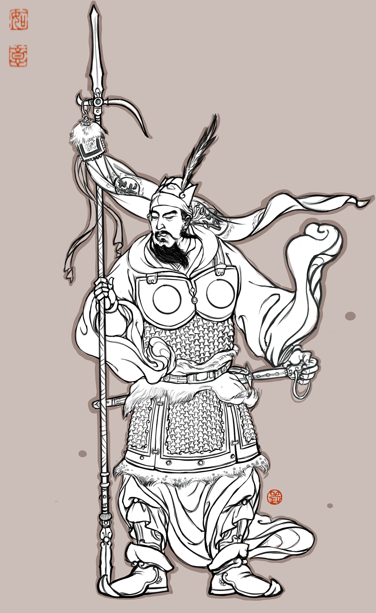 《残唐演义》风云人物际会_中国传统武将绘本-站酷zcool