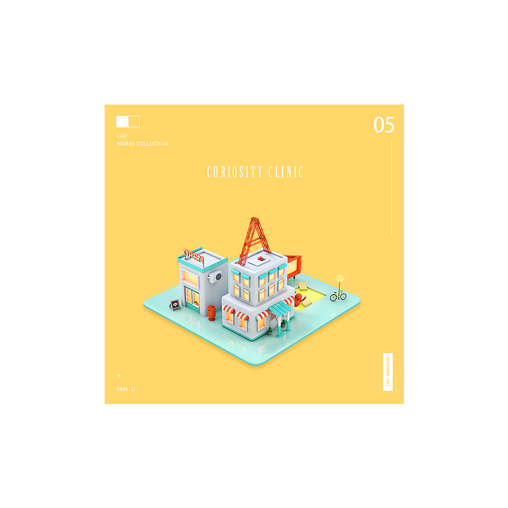 C4D练习＊City of Stars＊（图ZMTAxMDAwOTYw） - 场景 - 站酷设计师蘑菇鸡子原创素材 - 站酷ZCOOL