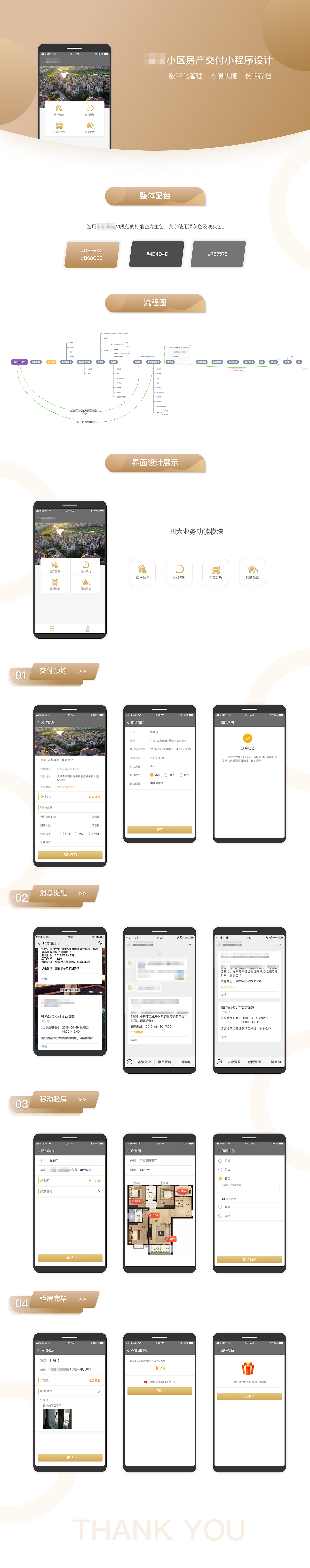 小区房产交付系统（图ZMTg3NTM1OTgw） - APP界面 - 站酷设计师唐米木田原创素材 - 站酷ZCOOL