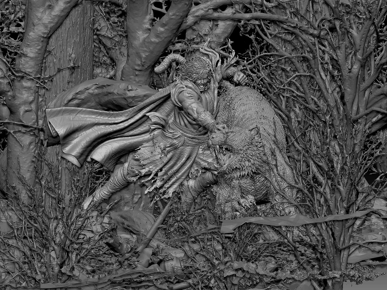 武松打虎（图ZMTczMzA3NTE2） - 人物/生物 - 站酷设计师张拾宁原创素材 - 站酷ZCOOL