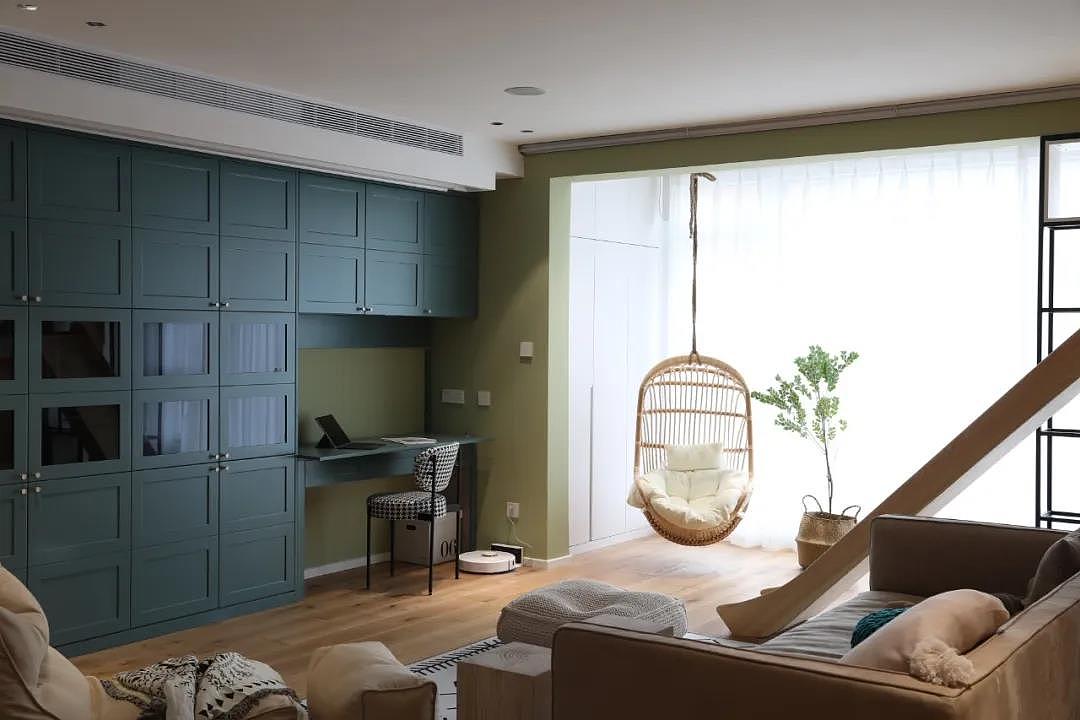 130㎡三居室住一家四口,把游乐场搬回家 