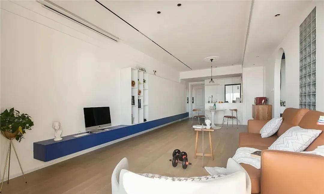 114m²简约温馨三居，白色+克莱因蓝的搭配明净又高级！（图ZMjc5MjY2NTky） - 家装设计 - 站酷设计师峰光无限装饰原创素材 - 站酷ZCOOL