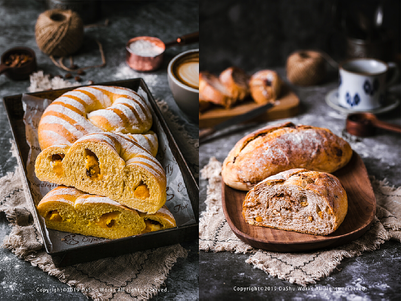 欧洲面包法式乡村面包美食 烘培 面包制作_Tiffanytt-站酷ZCOOL