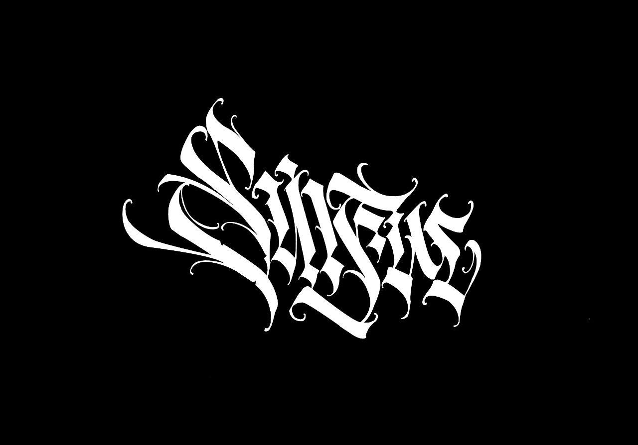 分享做的英文哥特字体logo设计