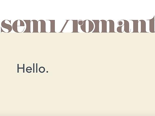 Semi/Romantic线上品牌推广
