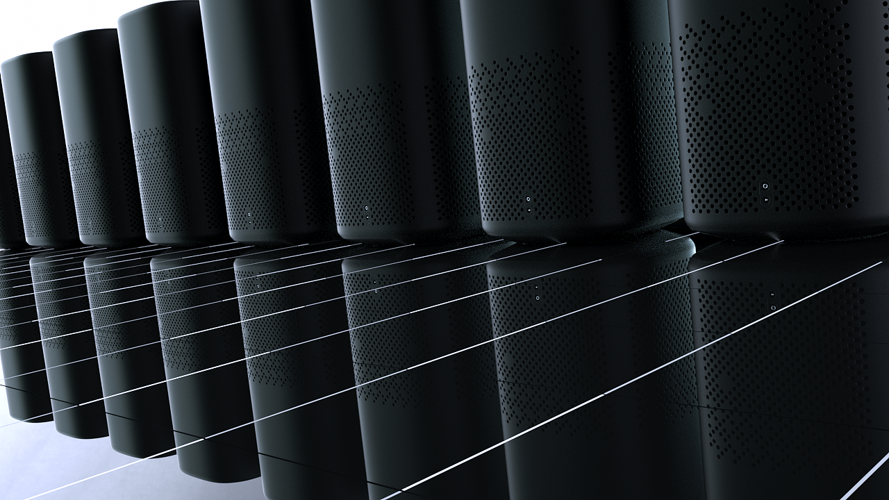 智能音箱 建模 OC渲染