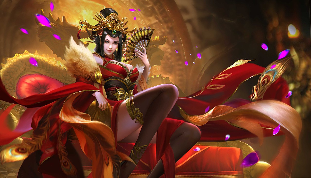 承接角色原画 MOBA类插图 国古角色 插画