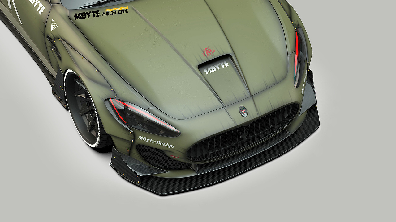 MBYTE 玛莎拉蒂 GT 宽体套件 从设计到实车（图ZMjIwOTg4NTU2） - 交通工具 - 站酷设计师MBYTE_CHINA原创素材 - 站酷ZCOOL