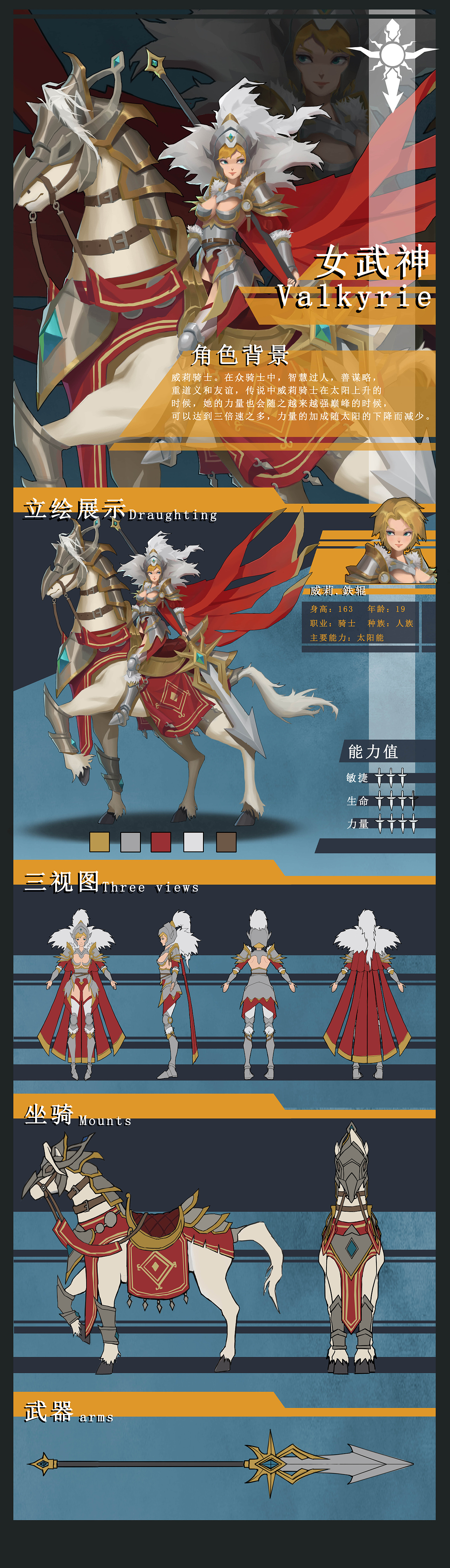 女武神|插画|游戏原画|苏业兴_原创作品-站酷zcool