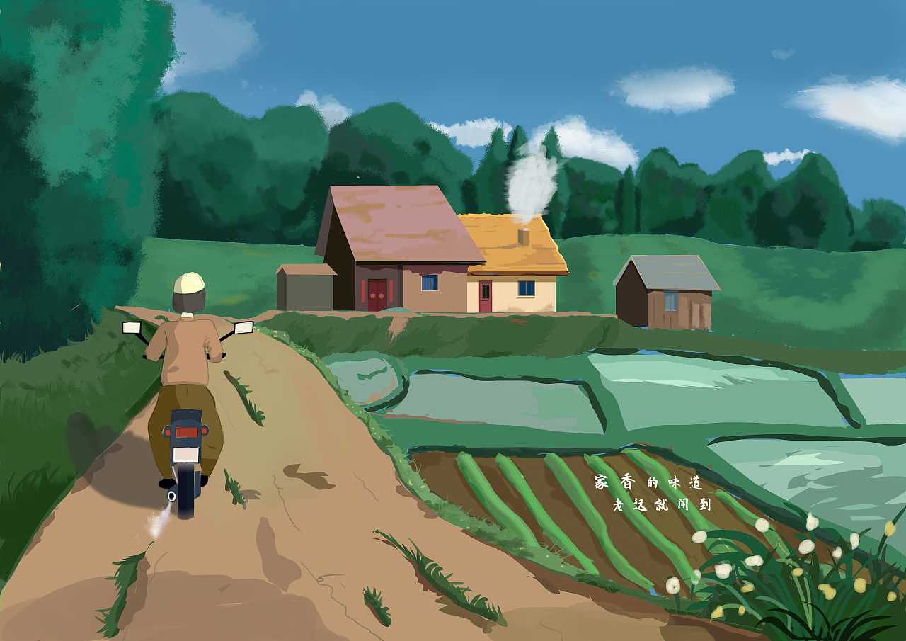 农村|插画|插画习作|苏子凌 - 原创作品 - 站酷 (ZCOOL)