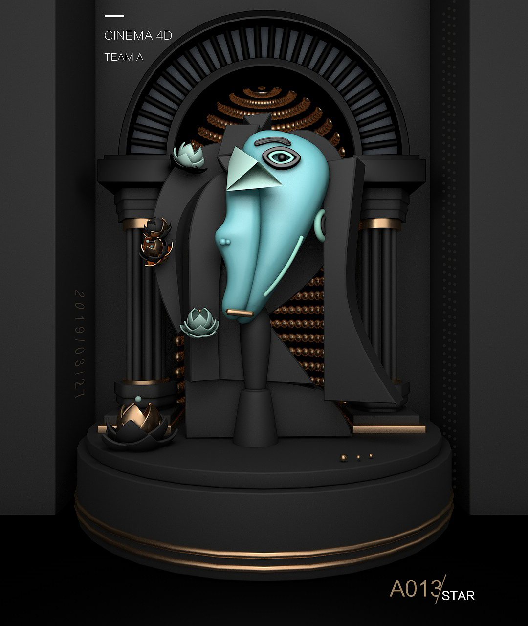 C4DL临摹作品（图ZMTU2OTM0ODA0） - 其他三维 - 站酷设计师橘子不是唯一水果原创素材 - 站酷ZCOOL