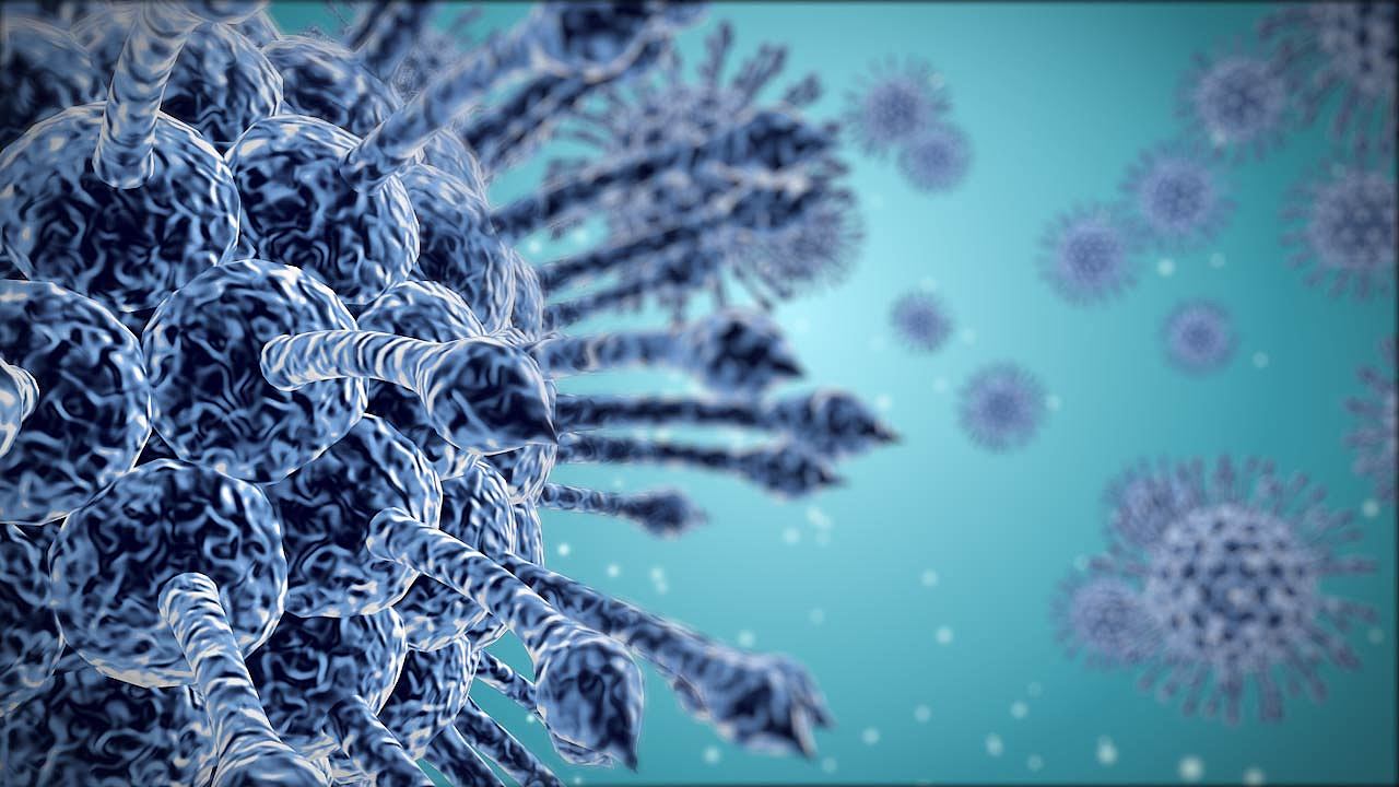 冠状病毒建模渲染_小猪猪是大侠啊-站酷zcool