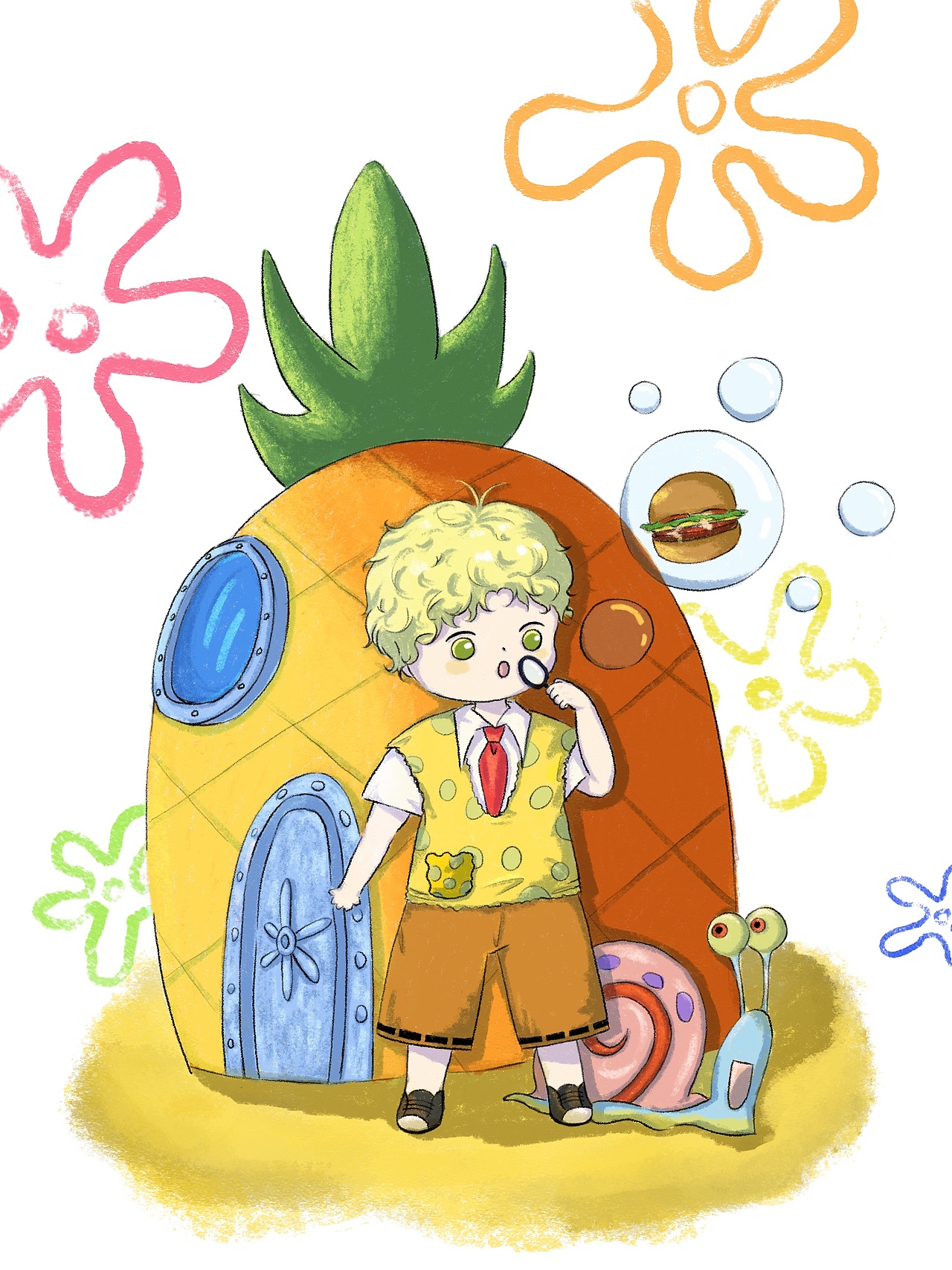 q版 拟人 海绵宝宝