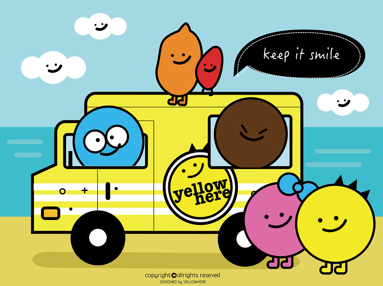 一套关于yellowhere的小作品