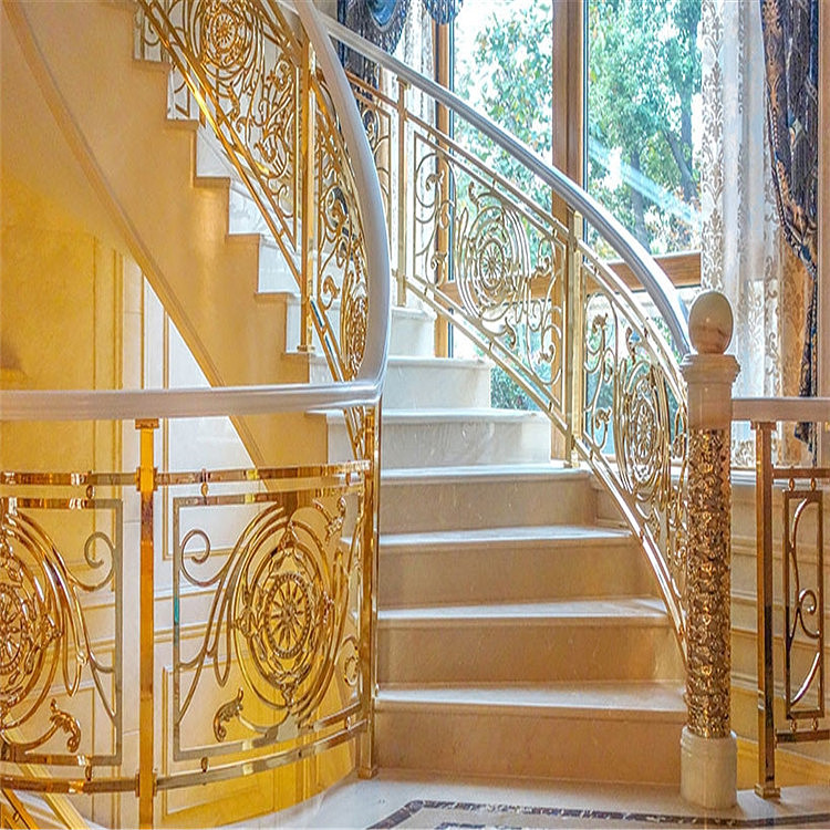 不锈钢香槟金护栏酒店来图众钰定制