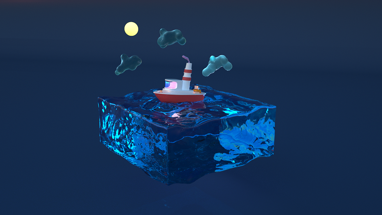 C4D动画-3个临摹