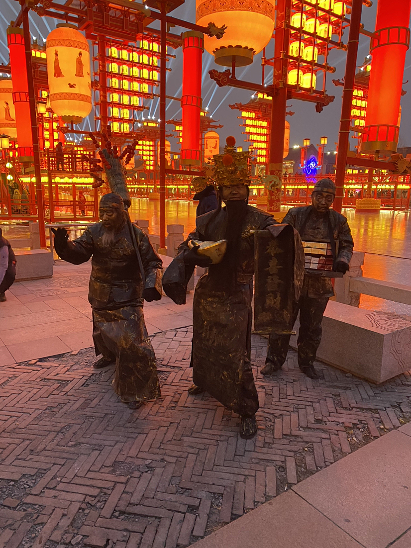 老北京铜人行为艺术18301442046小焦