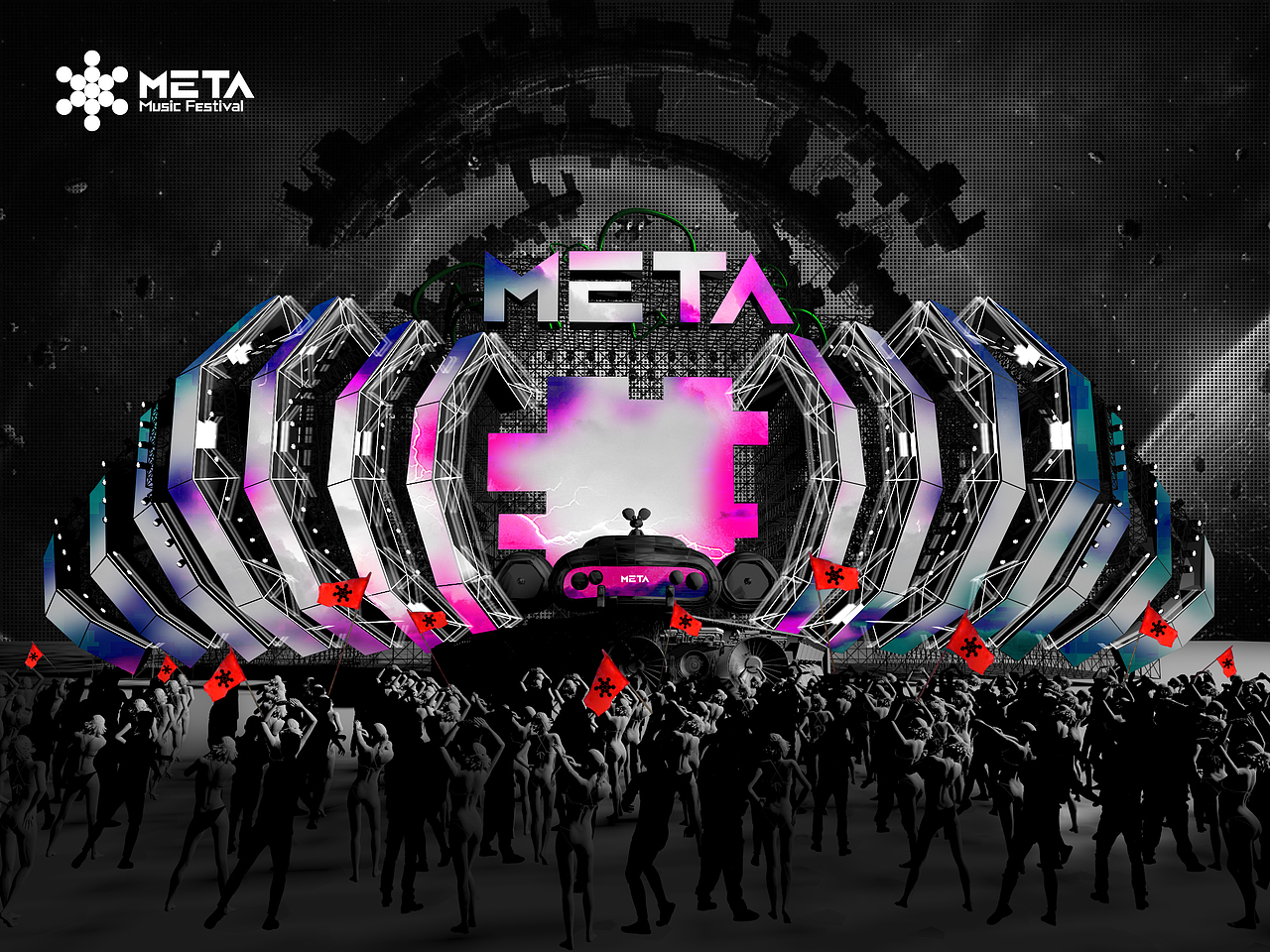舞美-2020 META电音节舞美设计（图ZMjE1ODk1NTYw） - 舞台美术 - 站酷设计师KennethWu原创素材 - 站酷ZCOOL