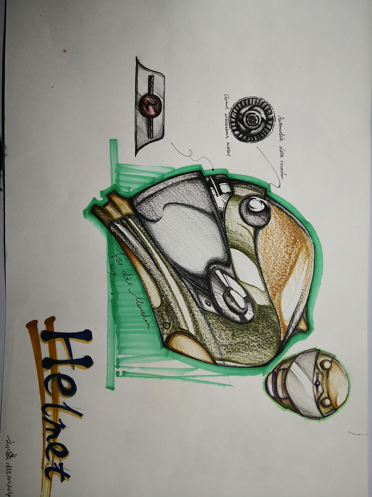 摩托车造型设计手绘图