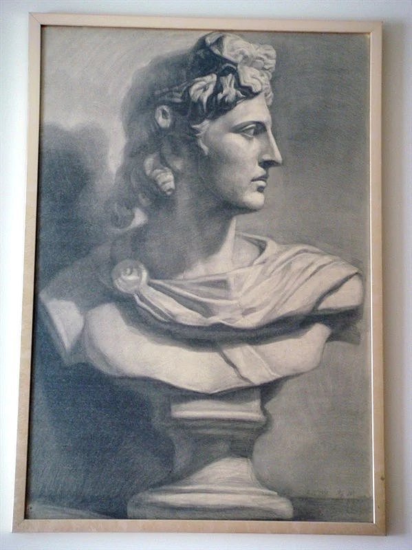 学生时期的素描-阿波罗