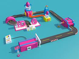 C4D场景建模练习