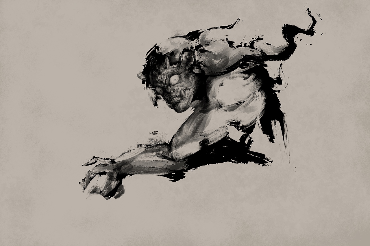 鬼插画练习（图ZMTg2MjQ0OTI4） - 创作习作 - 站酷设计师不爱吃鱼的汤姆猫原创素材 - 站酷ZCOOL