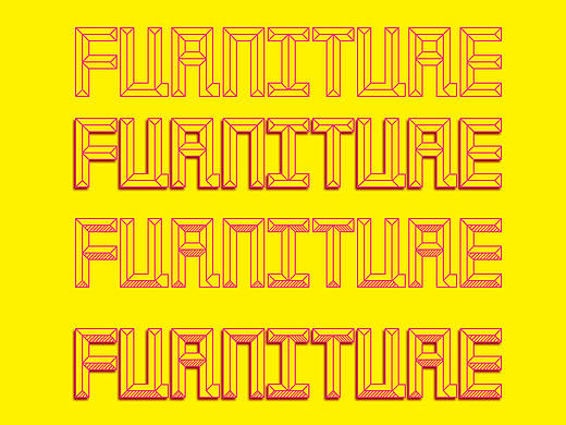 英文字体临摹，改版