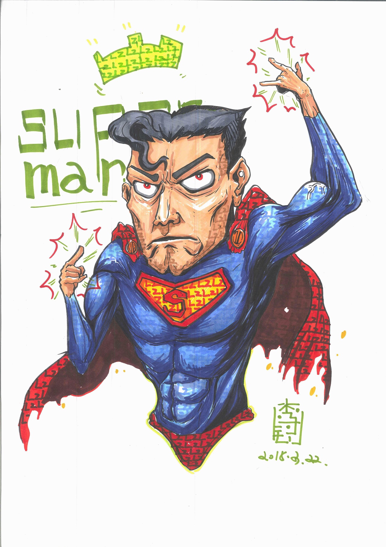 dc漫画人物练习