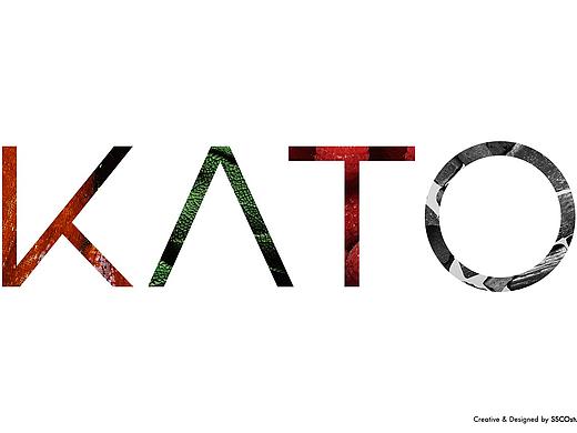 KATO logo及单色眼影包装设计