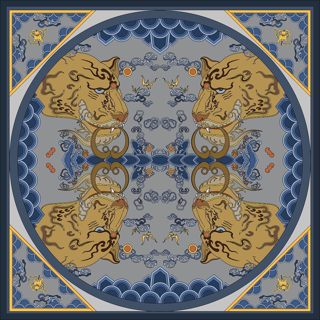 补缀乾坤——清代补子纹样的视觉元素创新设计_红尘与清欢-站酷zcool