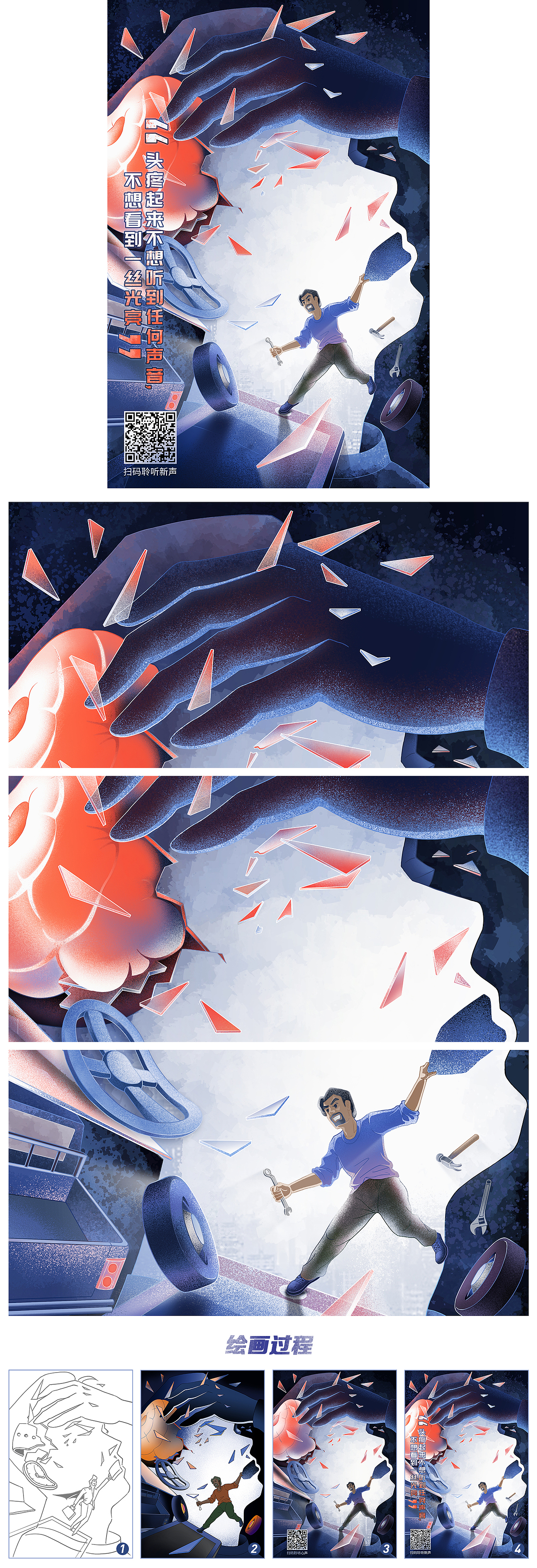 礼来-丛集性头疼海报