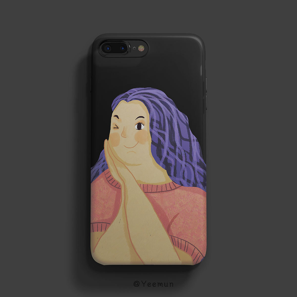 Iphone7Plus手机外壳-胖女孩