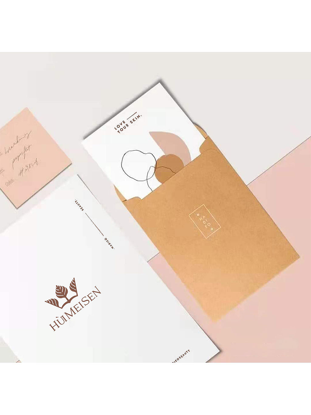 汇美森护肤品logo设计 化妆品logo设计 化妆品品牌升级