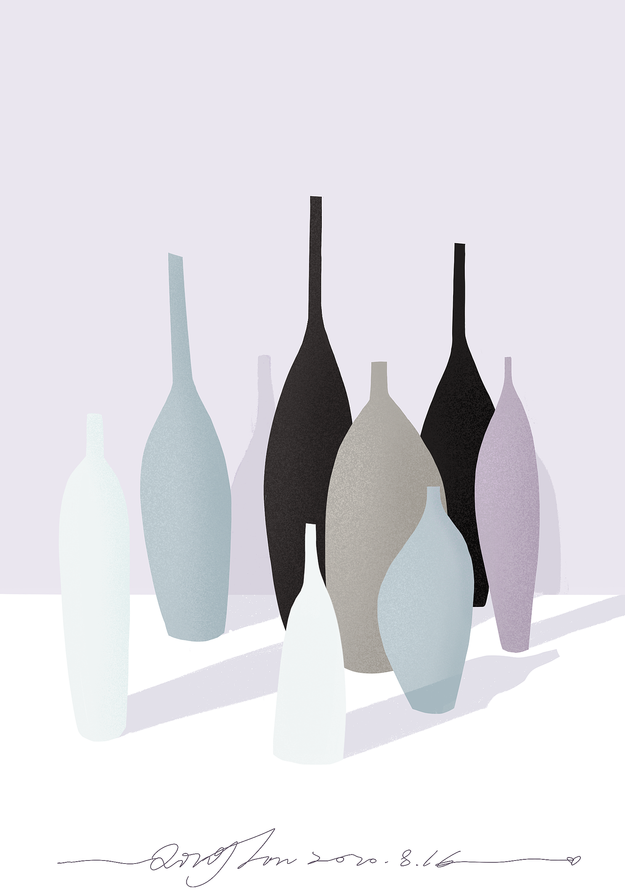 致敬莫兰迪（图ZMjIzMTU5Mzcy） - 商业插画 - 站酷设计师一禾栗子原创素材 - 站酷ZCOOL