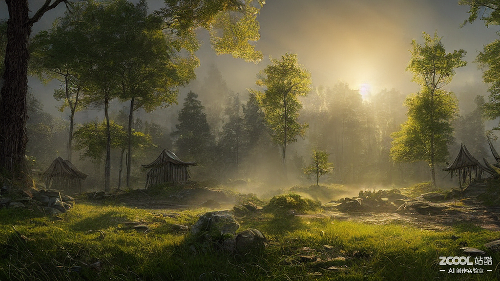 中国山水、湖泊、宁静山水、天光概念图创作（图ZMzE4NTg1Mjk2） - AI作品 - 站酷设计师jdyy8原创素材 - 站酷ZCOOL