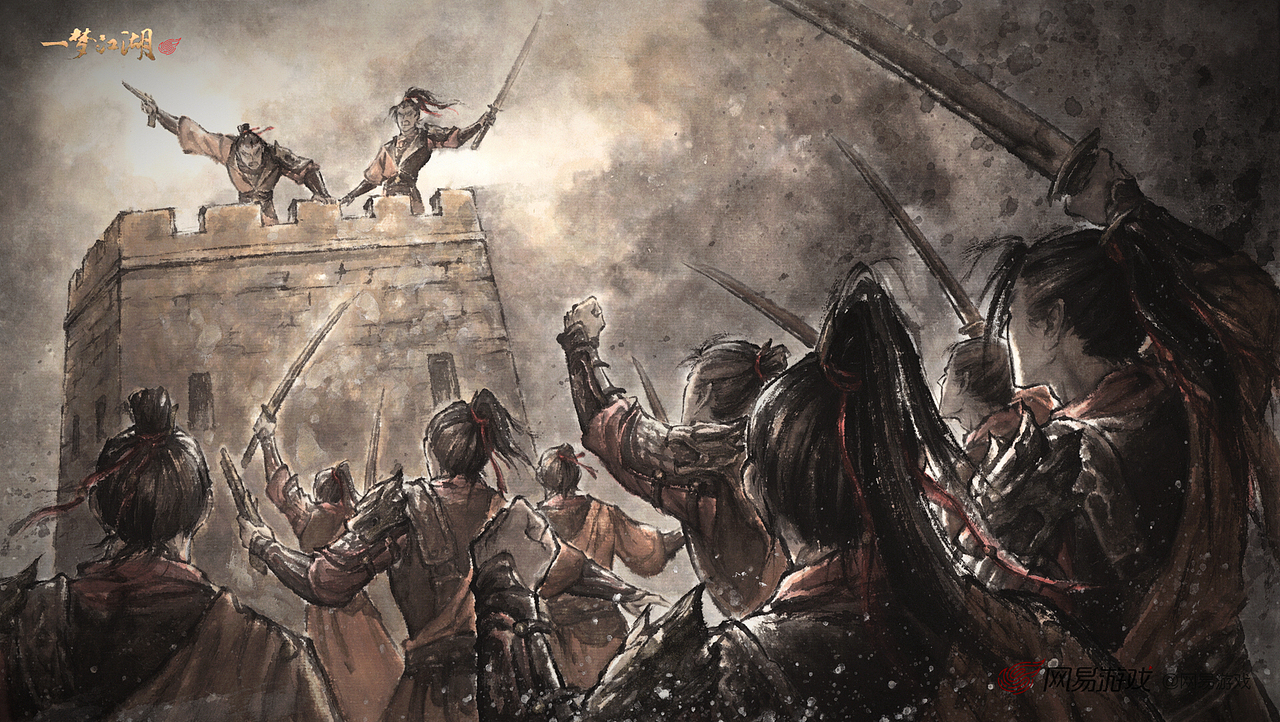 新国画 |一梦江湖| 游戏手绘国风古风战争水墨动画原画（图ZMzExODkwNTQ4） - 游戏原画 - 站酷设计师何塞特Herset原创素材 - 站酷ZCOOL