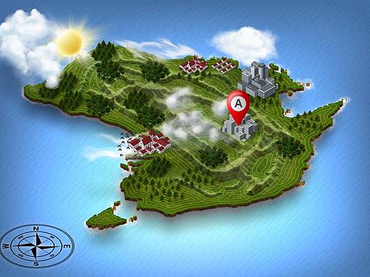 3D Map Generator下载_GraphicRiver三维地图生成ps插件-汉化版