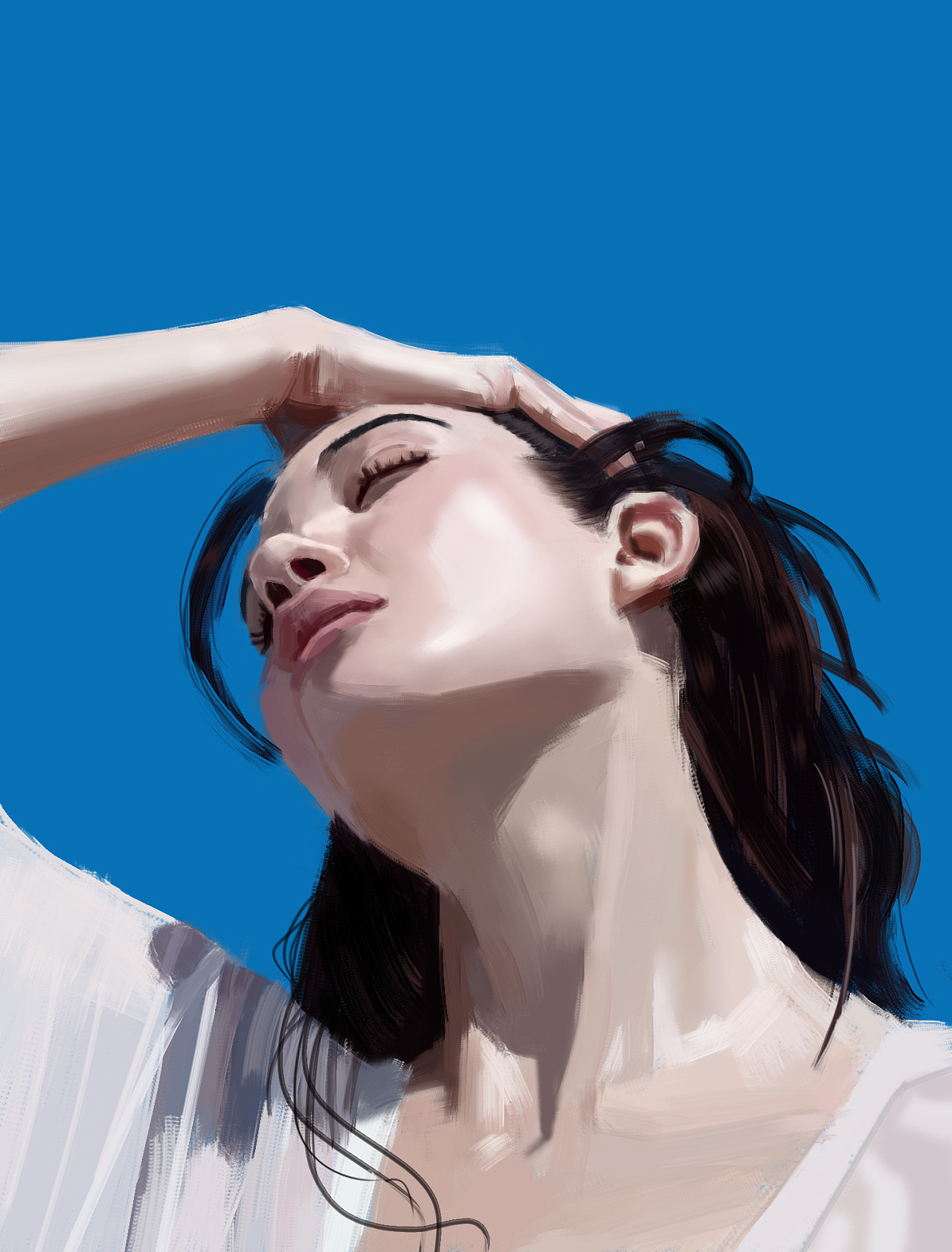 流汗少女|插画|创作习作|风薫 - 原创作品 - 站酷 (zcool)