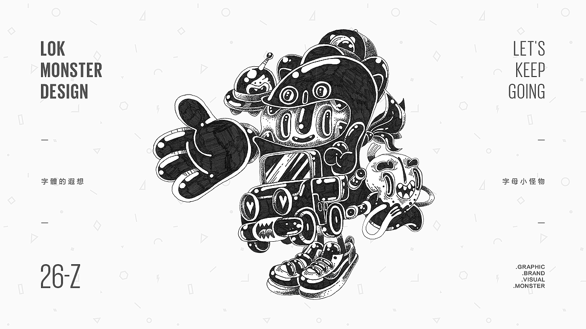『字母小怪物』手绘稿合辑（图ZMTYzMTE3MzUy） - 创作习作 - 站酷设计师LOKLIAO丶樂原创素材 - 站酷ZCOOL