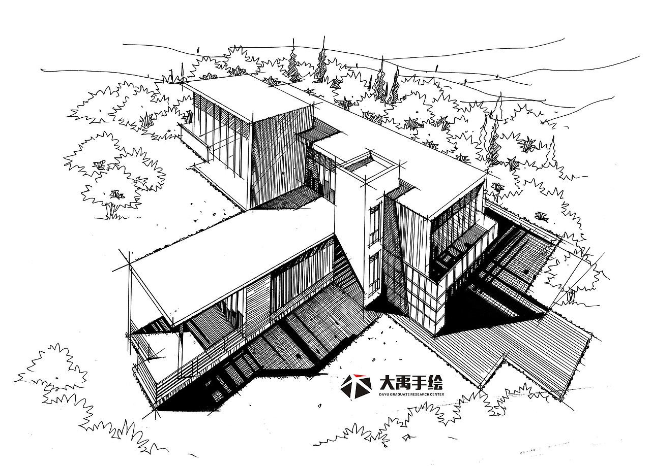 大禹手绘--规划手绘临摹（合辑2）（图ZMjE0MDM1Mzg4） - 其他空间 - 站酷设计师大禹手绘原创素材 - 站酷ZCOOL
