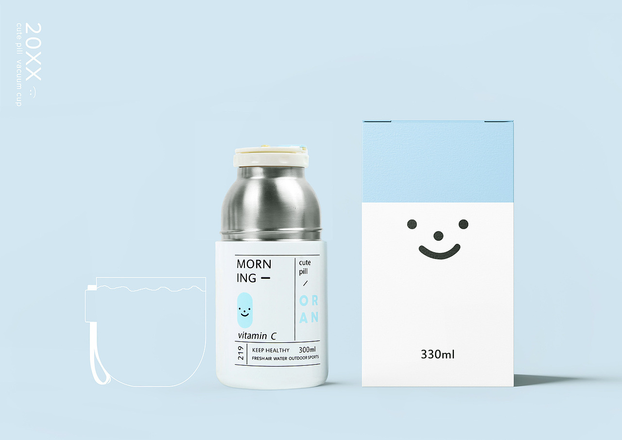 胶囊保温杯包装设计（图ZMjI0MjM4NzI4） - 包装 - 站酷设计师武灵萌主原创素材 - 站酷ZCOOL