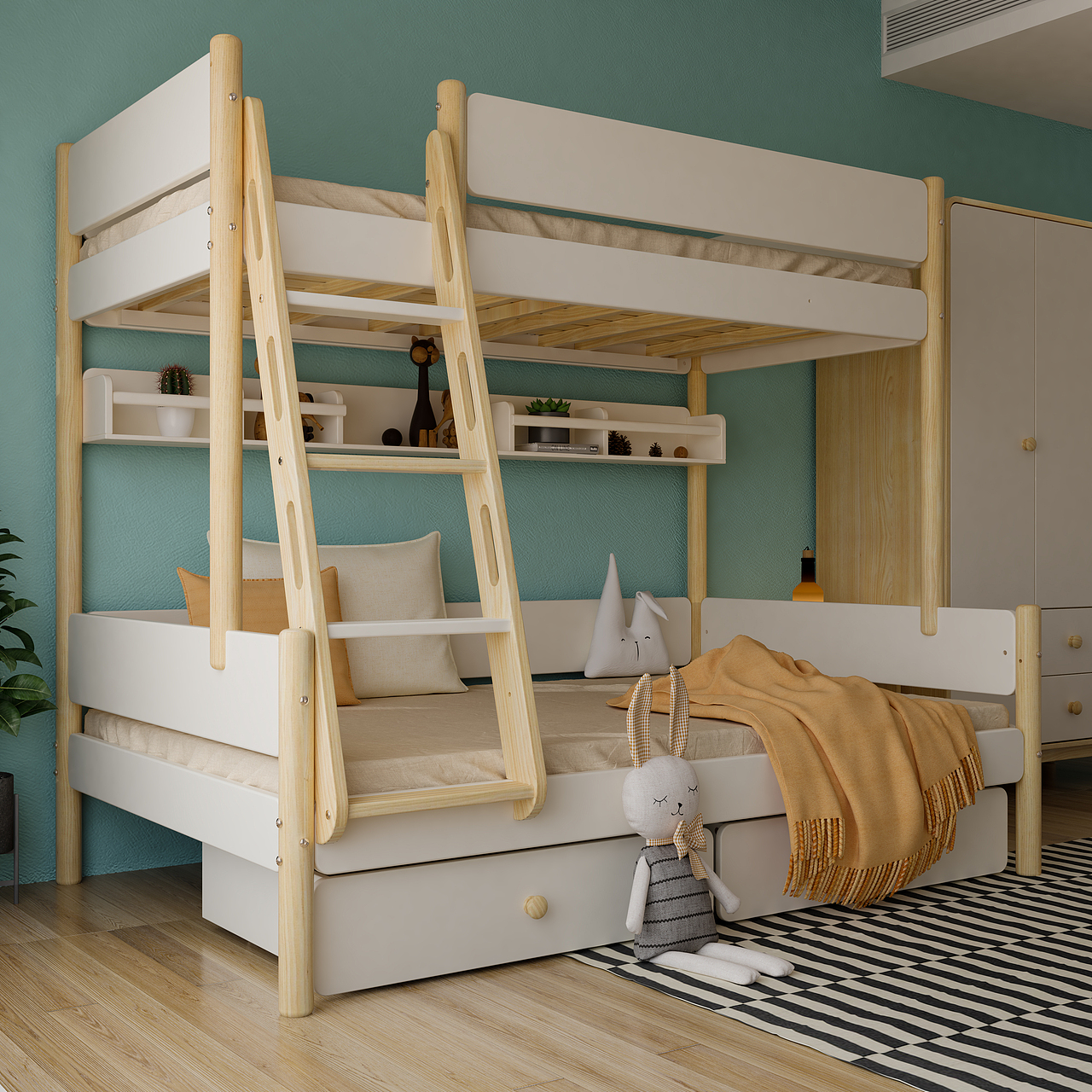 小鬼当家直角子母床