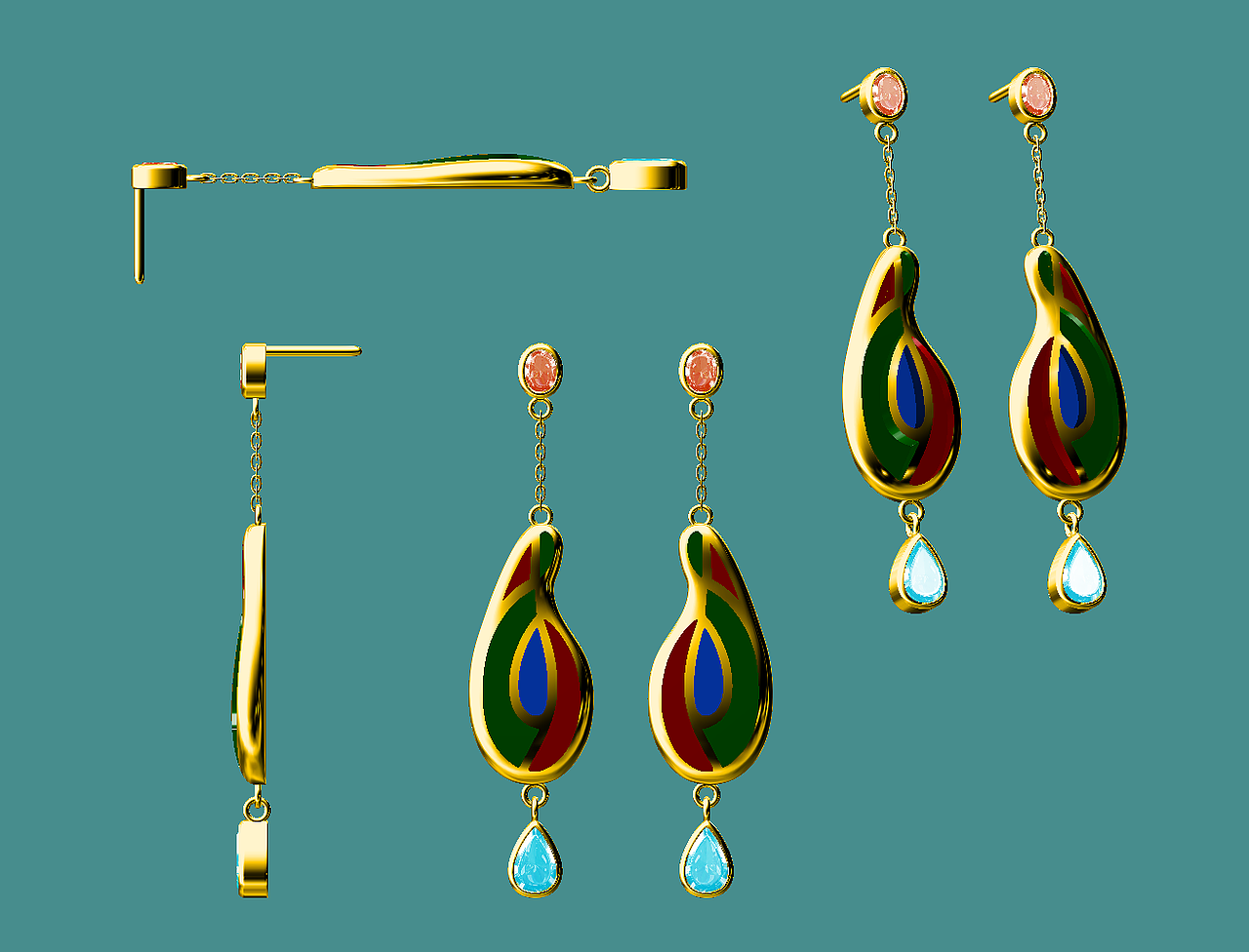 敦煌文化元素首饰设计