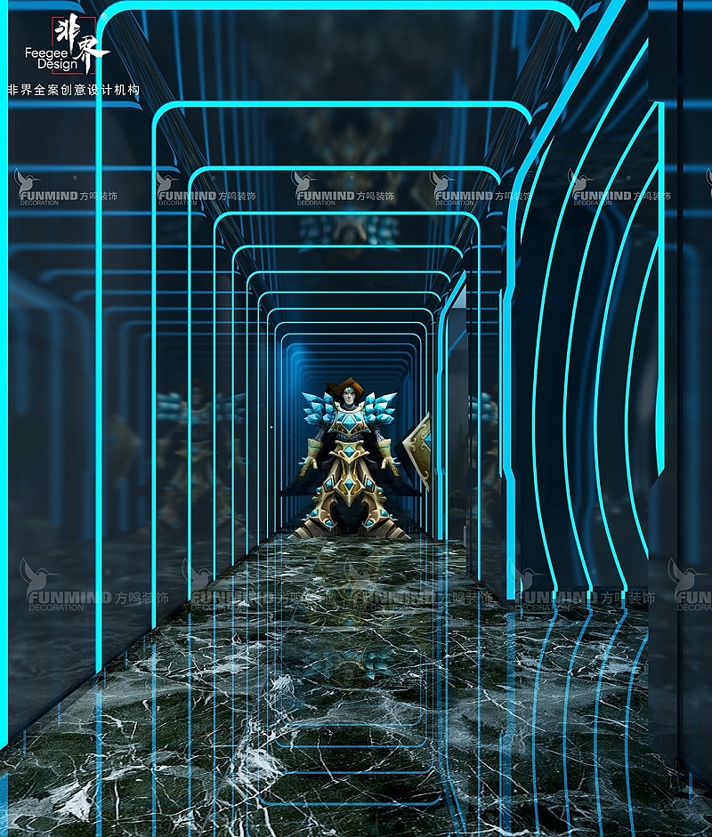 过道-亿竞电竞酒吧设计装修公司